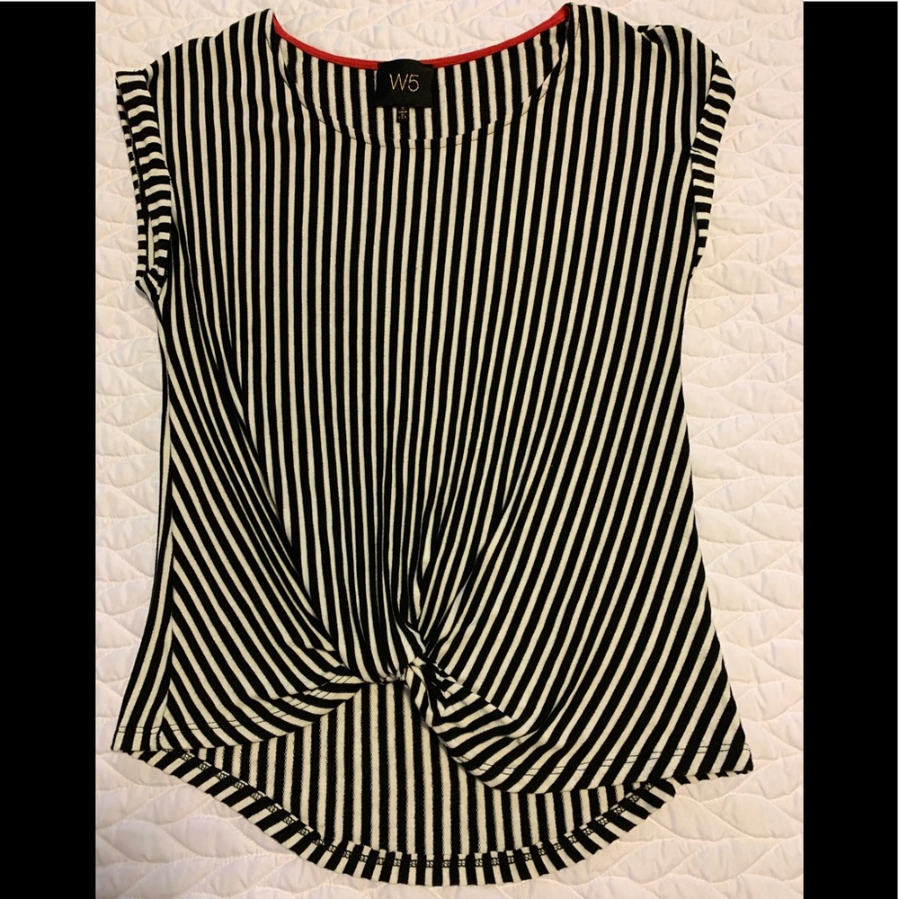 High / Low Front Knot Top